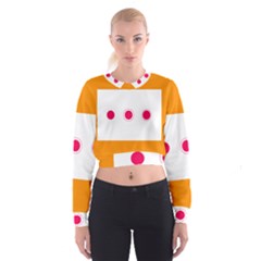 Patterns Types Drag Swipe Fling Activities Gestures Cropped Sweatshirt by Mariart