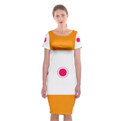 Patterns Types Drag Swipe Fling Activities Gestures Classic Short Sleeve Midi Dress