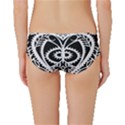 Paper Cut Butterflies Black White Classic Bikini Bottoms View2