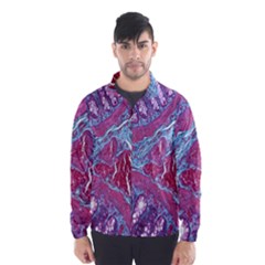 Natural Stone Red Blue Space Explore Medical Illustration Alternative Wind Breaker (men) by Mariart