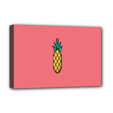 Pineapple Fruite Minimal Wallpaper Deluxe Canvas 18  X 12  