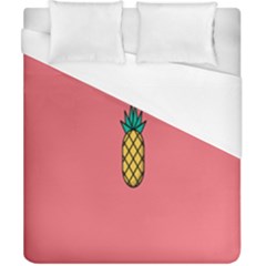 Pineapple Fruite Minimal Wallpaper Duvet Cover (california King Size) by Mariart