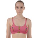 Pineapple Fruite Minimal Wallpaper Line Them Up Sports Bra View1