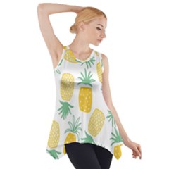 Pineapple Fruite Seamless Pattern Side Drop Tank Tunic by Mariart