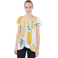 Pineapple Fruite Seamless Pattern Dolly Top by Mariart