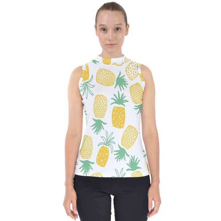 Pineapple Fruite Seamless Pattern Shell Top