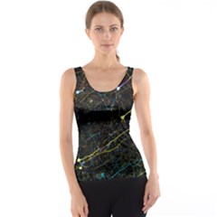 Neurons Light Neon Net Tank Top by Mariart