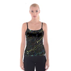 Neurons Light Neon Net Spaghetti Strap Top by Mariart