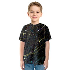 Neurons Light Neon Net Kids  Sport Mesh Tee