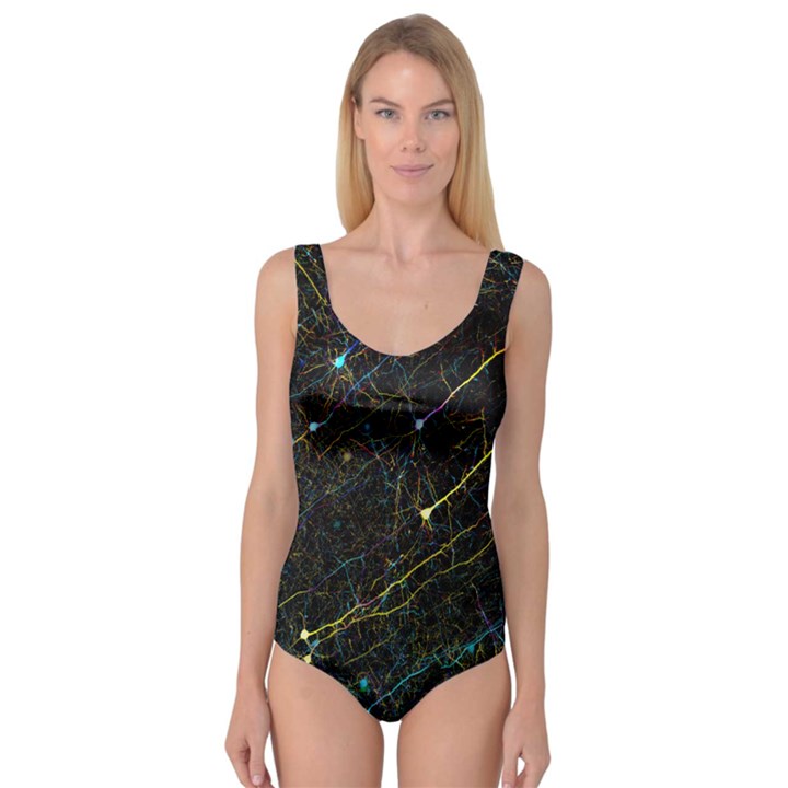 Neurons Light Neon Net Princess Tank Leotard 