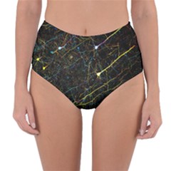 Neurons Light Neon Net Reversible High-waist Bikini Bottoms