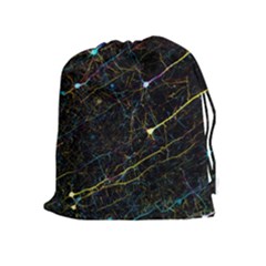 Neurons Light Neon Net Drawstring Pouches (extra Large)