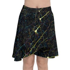 Neurons Light Neon Net Chiffon Wrap by Mariart