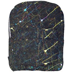 Neurons Light Neon Net Full Print Backpack by Mariart