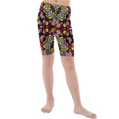 Queen Design 456 Kids  Mid Length Swim Shorts by MRTACPANS