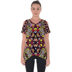 Queen Design 456 Cut Out Side Drop Tee by MRTACPANS