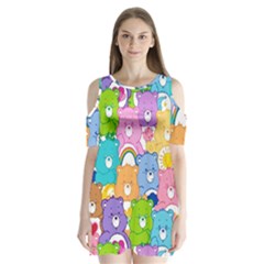 Care Bears Shoulder Cutout Velvet  One Piece by MadelineMadness