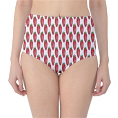 Strawberry Pattern High-waist Bikini Bottoms