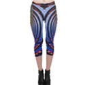 Illustration Robot Wave Rainbow Capri Leggings  View1