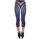 Illustration Robot Wave Rainbow Capri Leggings  View2