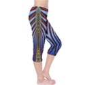 Illustration Robot Wave Rainbow Capri Leggings  View4