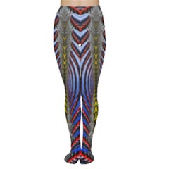 Illustration Robot Wave Rainbow Women s Tights by Mariart