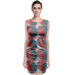 Pink Red Grey Three Art Classic Sleeveless Midi Dress by Mariart