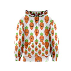 Seamless Background Carrots Emotions Illustration Face Smile Cry Cute Orange Kids  Zipper Hoodie by Mariart