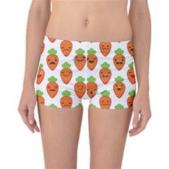 Seamless Background Carrots Emotions Illustration Face Smile Cry Cute Orange Boyleg Bikini Bottoms by Mariart