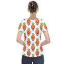 Seamless Background Carrots Emotions Illustration Face Smile Cry Cute Orange Short Sleeve Front Detail Top View2