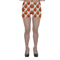 Seamless Background Orange Emotions Illustration Face Smile  Mask Fruits Skinny Shorts