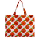 Seamless Background Orange Emotions Illustration Face Smile  Mask Fruits Zipper Mini Tote Bag View1