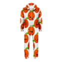 Seamless Background Orange Emotions Illustration Face Smile  Mask Fruits Hooded Jumpsuit (Kids) View2