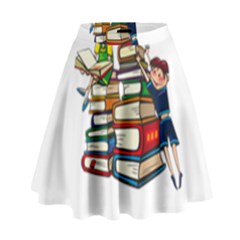 Back To School High Waist Skirt by Valentinaart