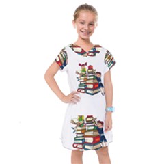 Back To School Kids  Drop Waist Dress by Valentinaart