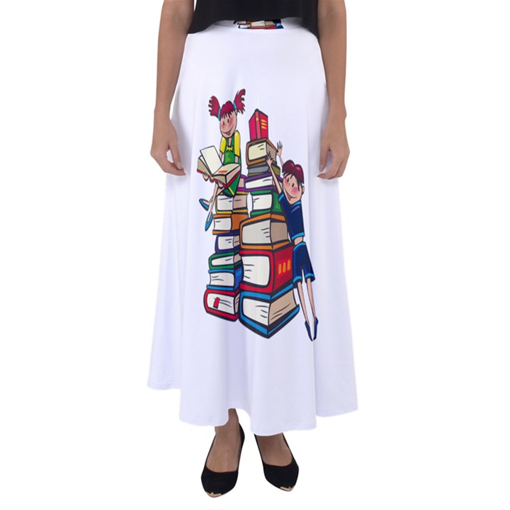 Back to school Flared Maxi Skirt