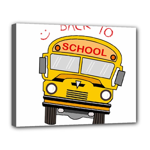 Back To School - School Bus Canvas 14  X 11  by Valentinaart