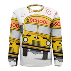 Back To School - School Bus Men s Long Sleeve Tee by Valentinaart