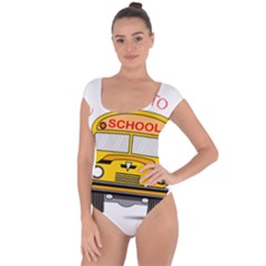 Back To School - School Bus Short Sleeve Leotard  by Valentinaart