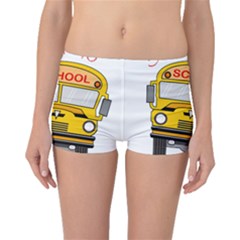 Back To School - School Bus Boyleg Bikini Bottoms by Valentinaart