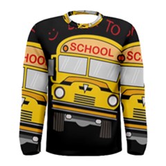 Back To School - School Bus Men s Long Sleeve Tee by Valentinaart