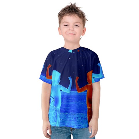 Space Boys  Kids  Cotton Tee by Valentinaart