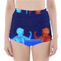 Space boys  High-Waisted Bikini Bottoms View1