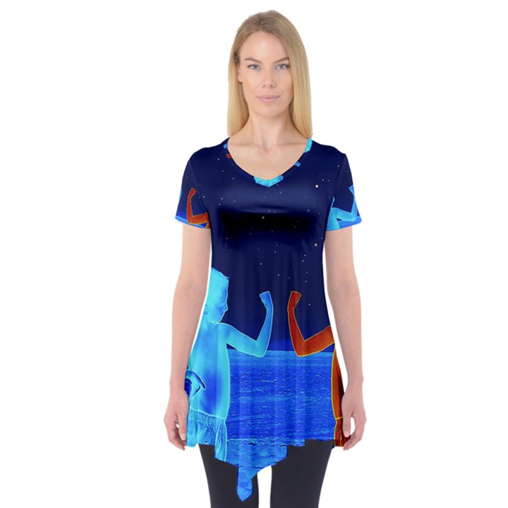 Space boys  Short Sleeve Tunic 