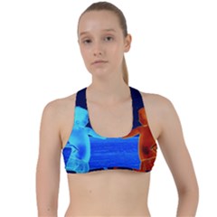 Space Boys  Criss Cross Racerback Sports Bra