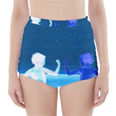 Space Boys  High-waisted Bikini Bottoms by Valentinaart