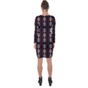 Folklore pattern Asymmetric Cut-Out Shift Dress View2