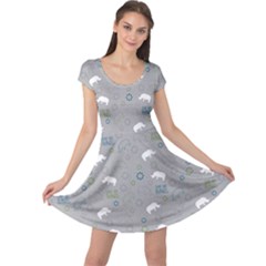 Shave Our Rhinos Animals Monster Cap Sleeve Dress by Mariart