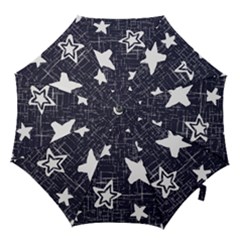 Star Space Line Blue Art Cute Kids Hook Handle Umbrellas (small)