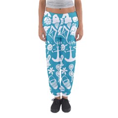 Summer Icons Toss Pattern Women s Jogger Sweatpants by Mariart